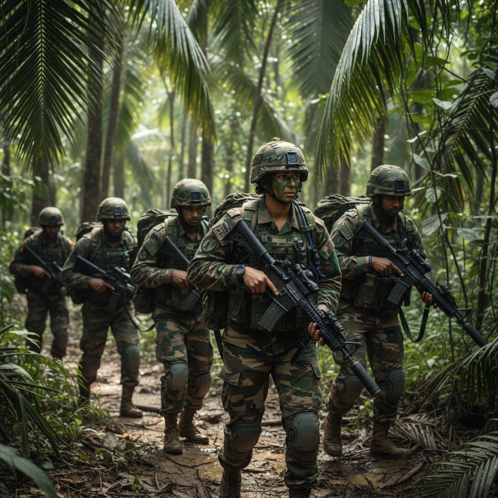 Indian Army officer field training soldiers 2026