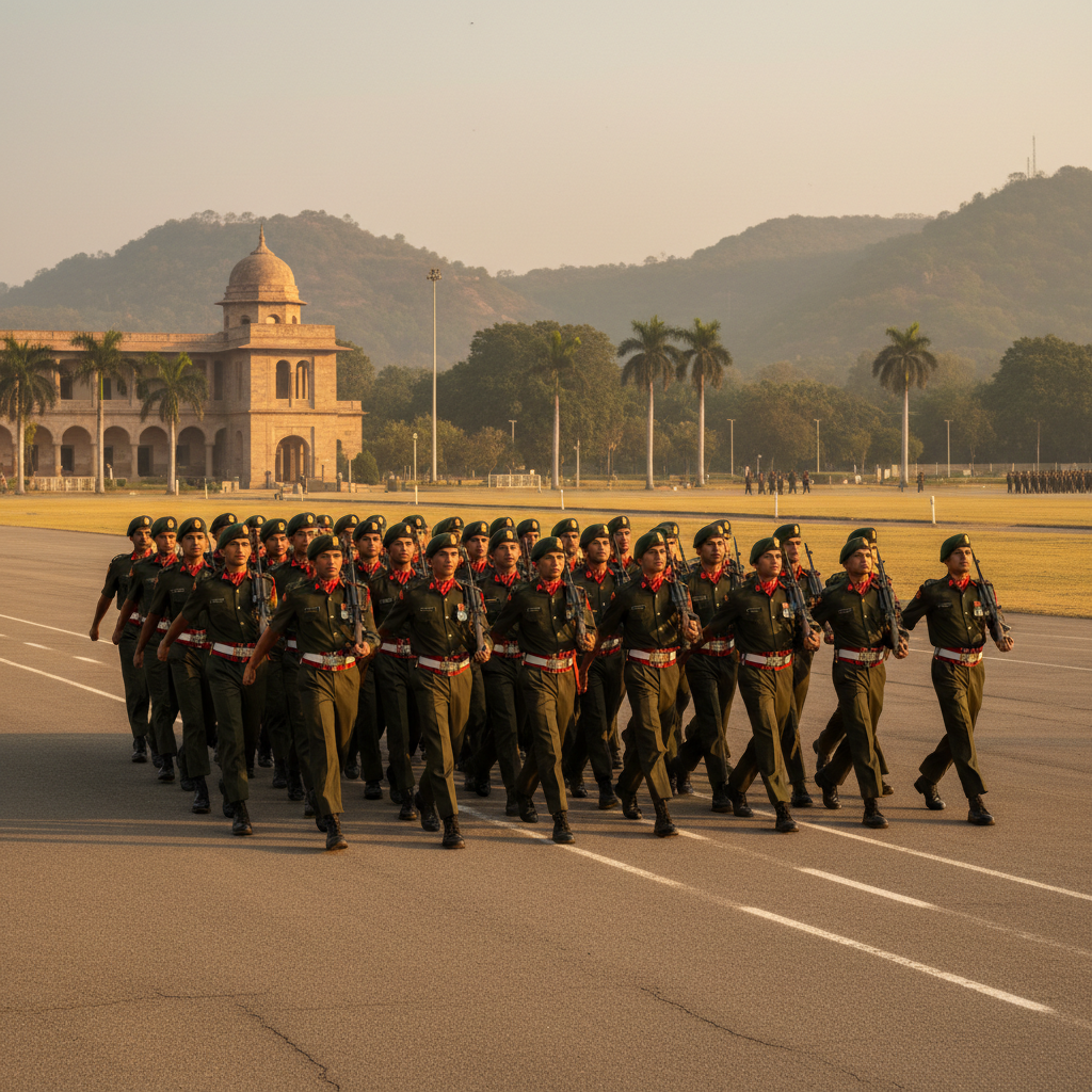 NDA 2 2026 notification cadets marching at National Defence Academy Pune