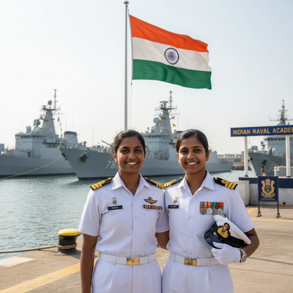 Two women Indian Navy officers inspiration story