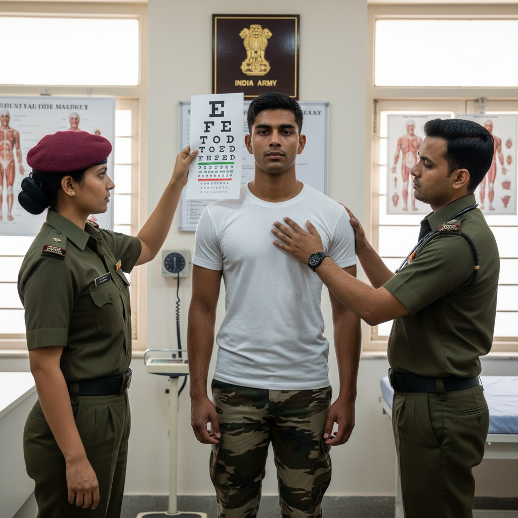 Army officer medical examination — stage 4 of selection process