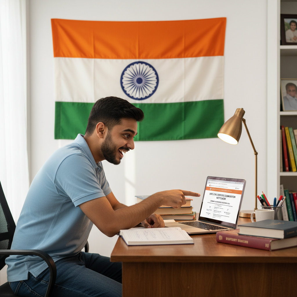 Defence aspirant checking UPSC notification online