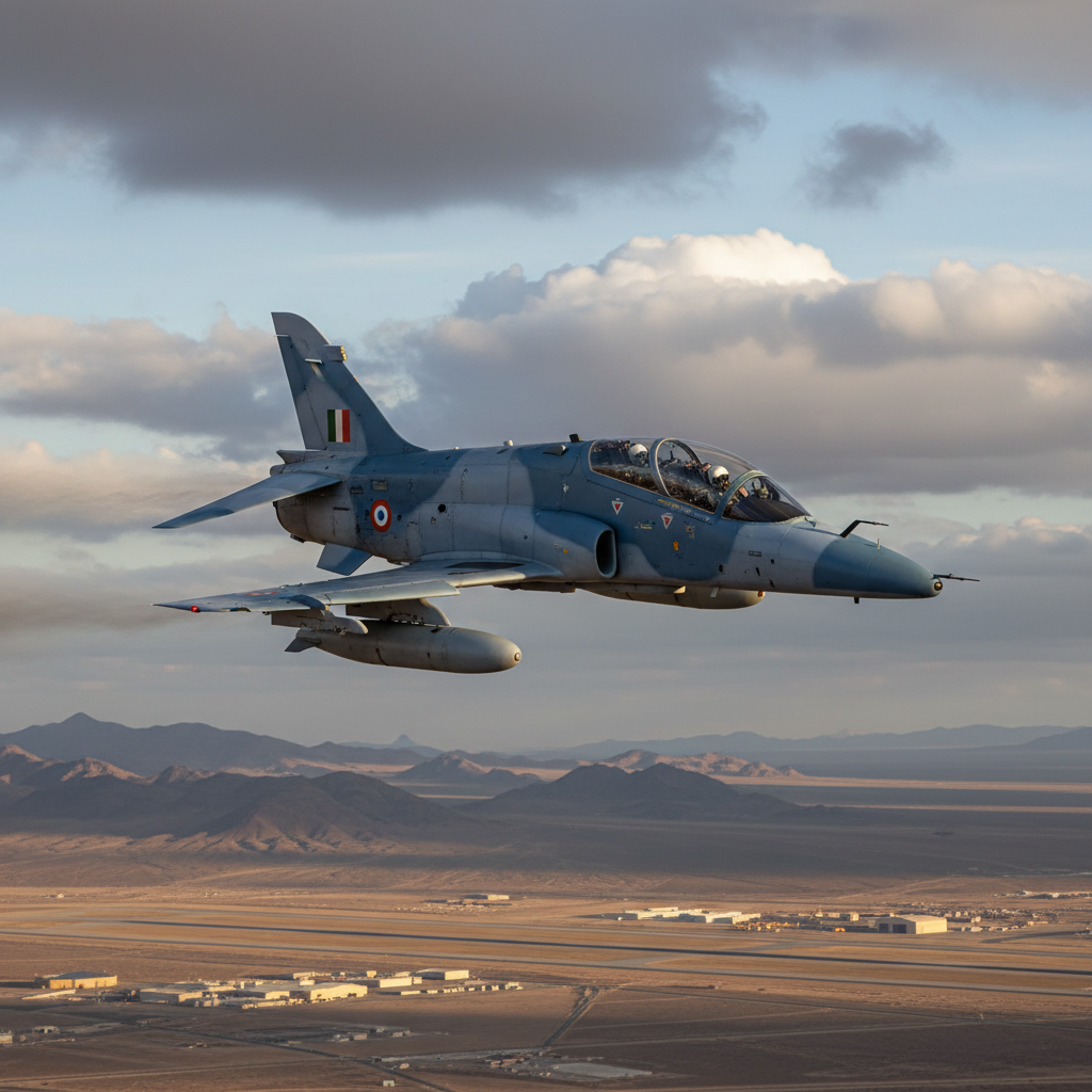 IAF Hawk trainer aircraft during flying training