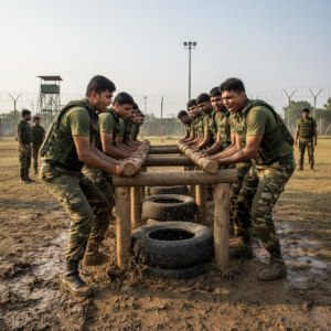 SSB GTO group task — teamwork and cooperation over obstacles